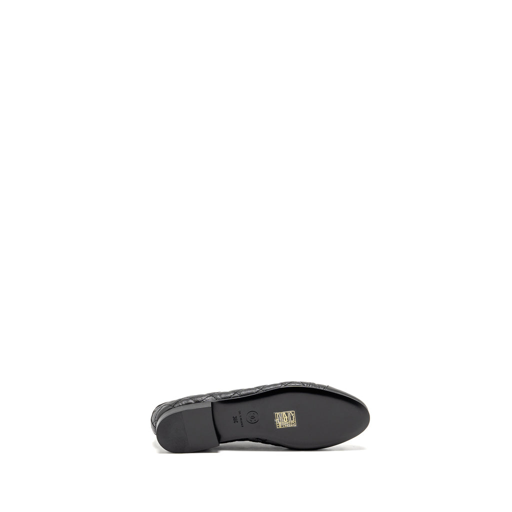 CHANEL BALLERINAS AGED CALFSKIN BLACK