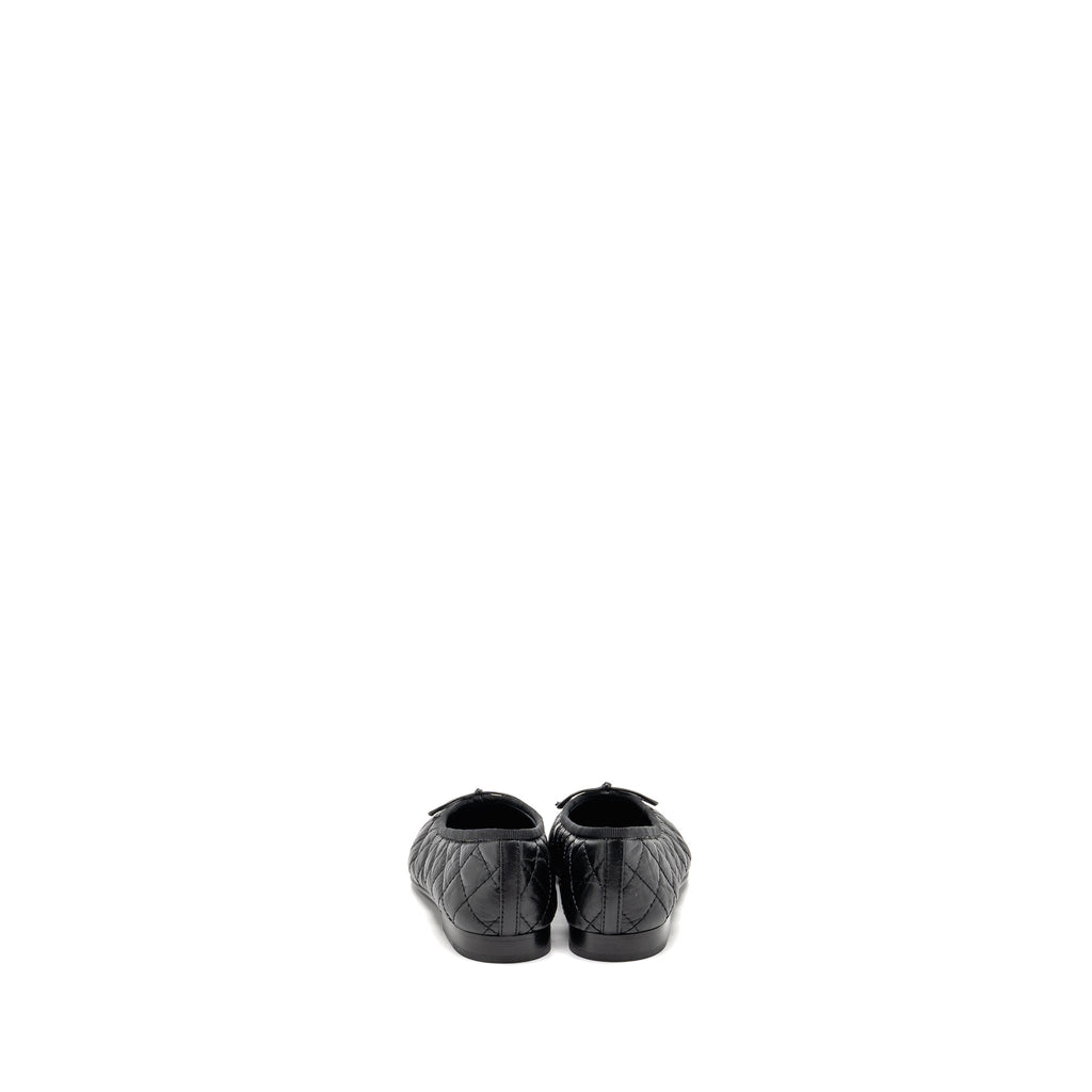 CHANEL BALLERINAS AGED CALFSKIN BLACK