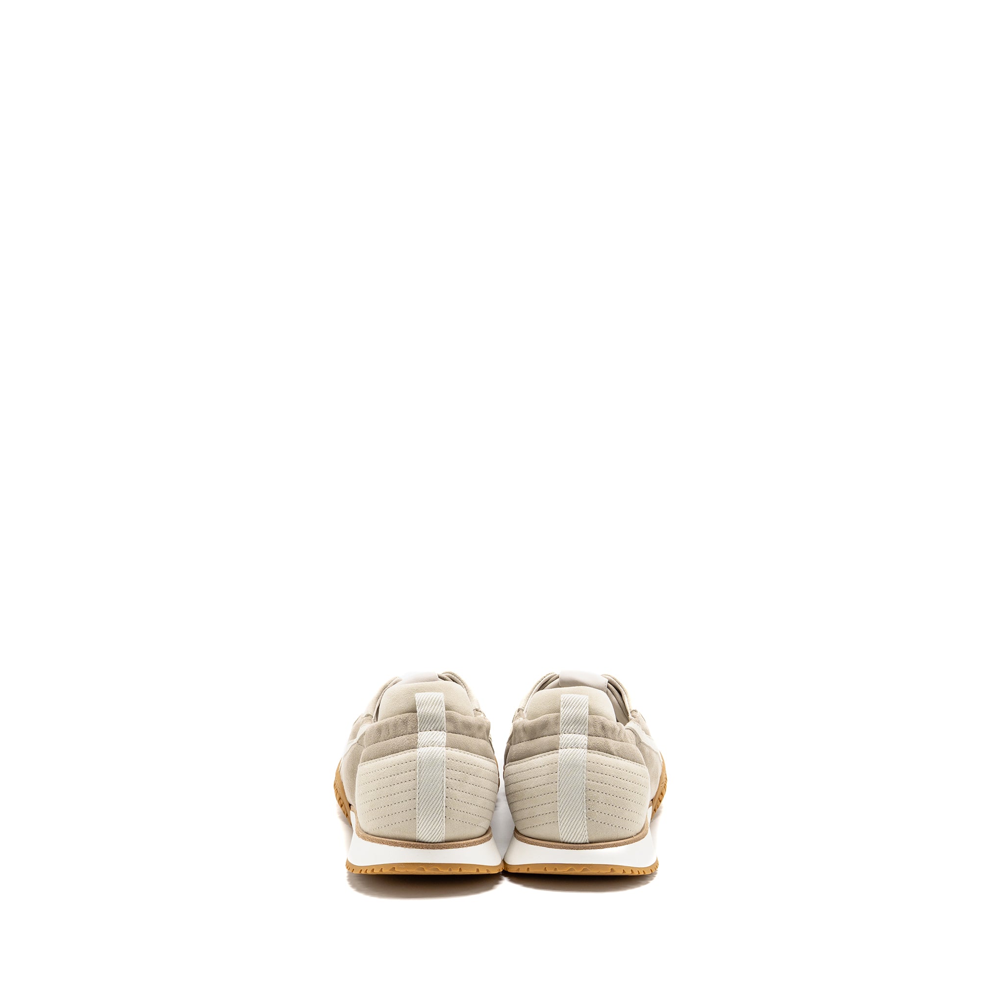 HERMES FEMME JET SNEAKER SUEDE GOATSKIN BEIGE ESQUISSE/GLAISE