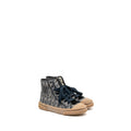 LOEWE ANAGRAM JACQUARD HIGH TOP SNEAKER BLACK/WHITE