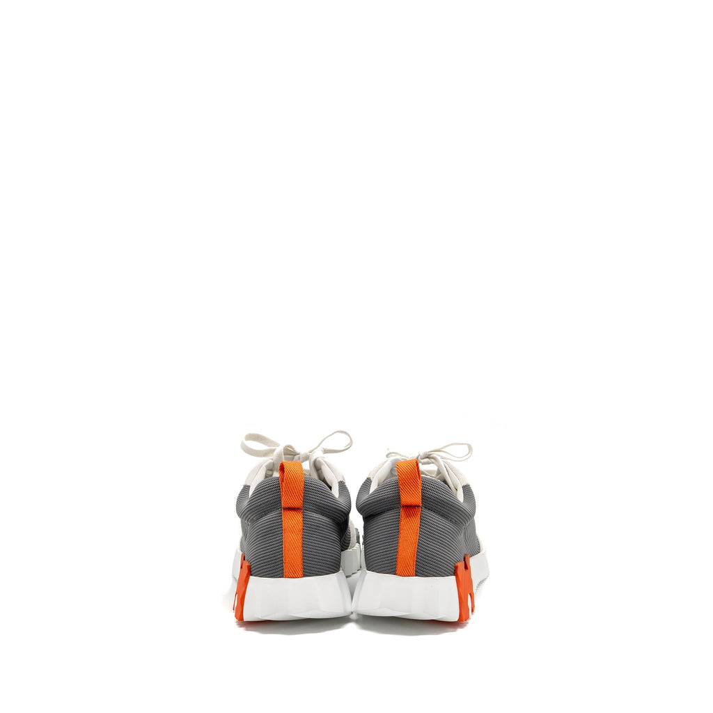 HERMES BOUNCING SNEAKERS CANVAS/SUEDE GRIS FONCE/MULTICOLOUR