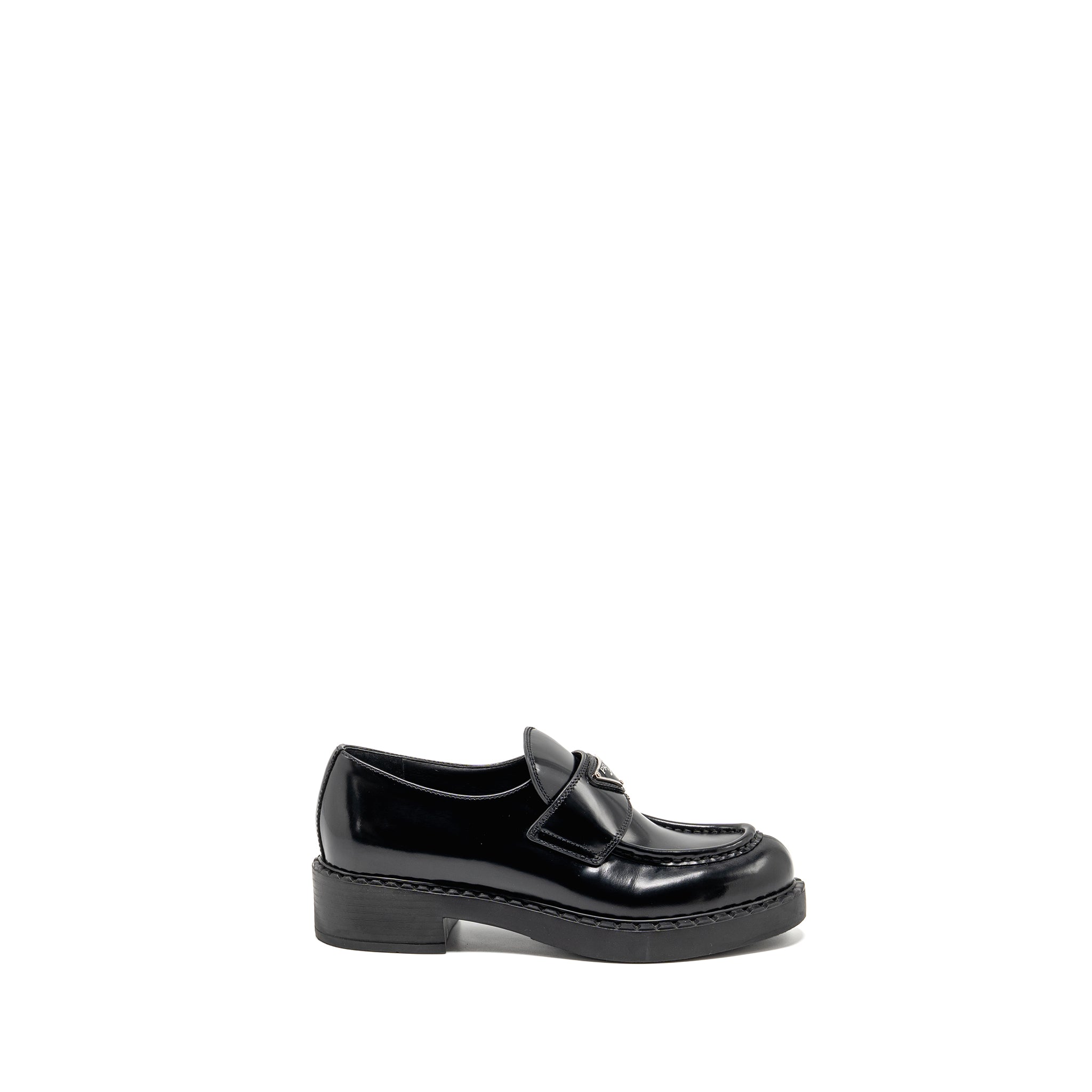 PRADA LOAFERS PATENT BLACK SHW