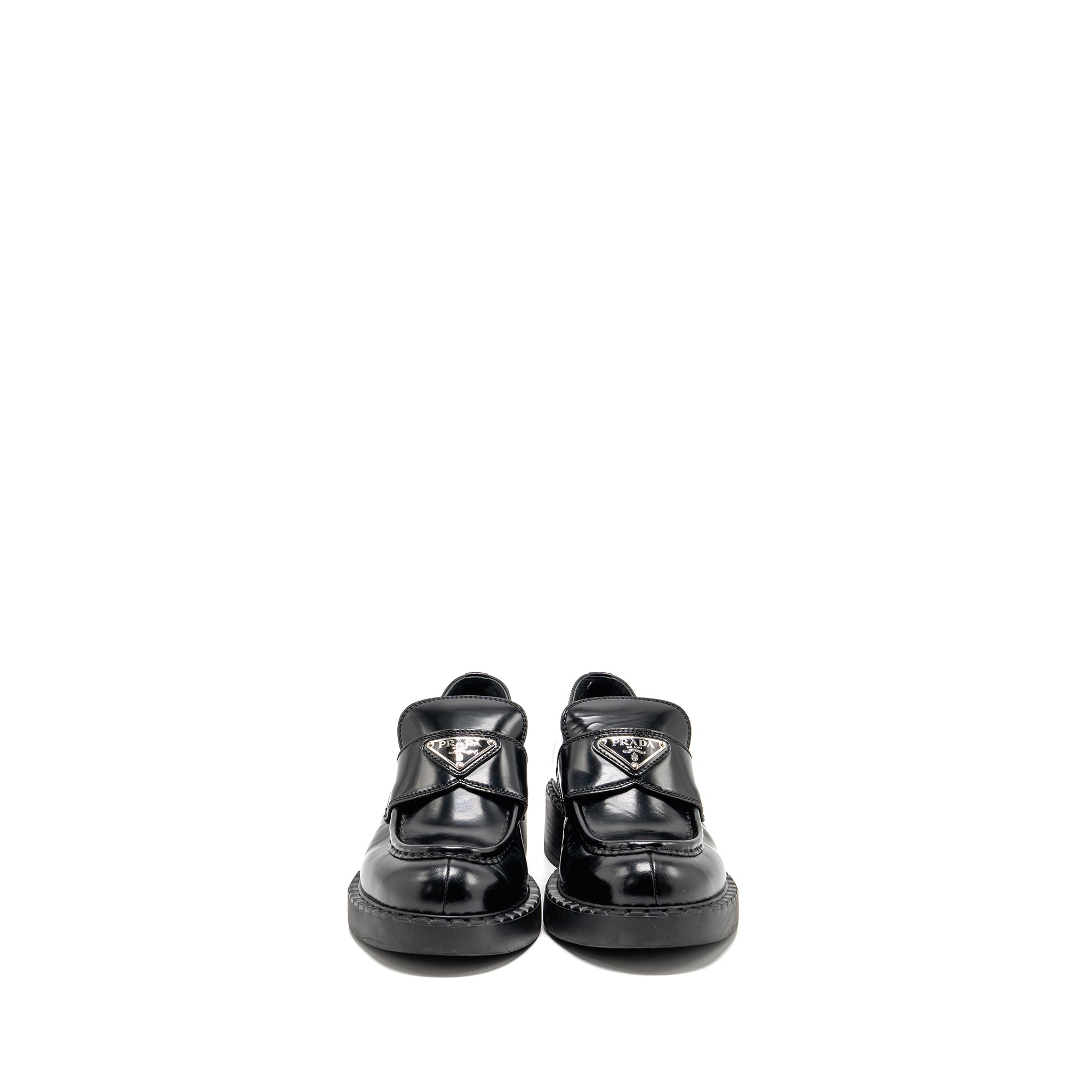 PRADA LOAFERS PATENT BLACK SHW