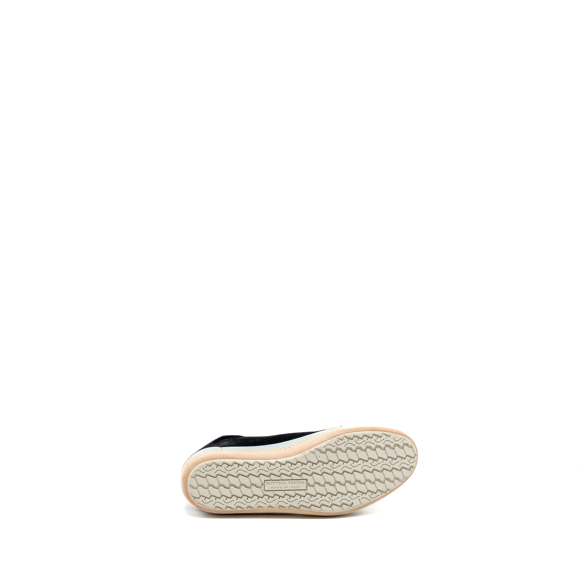 BOTTEGA VENETA SNEAKER SUEDE BLACK/WHITE/LIGHT BLUE