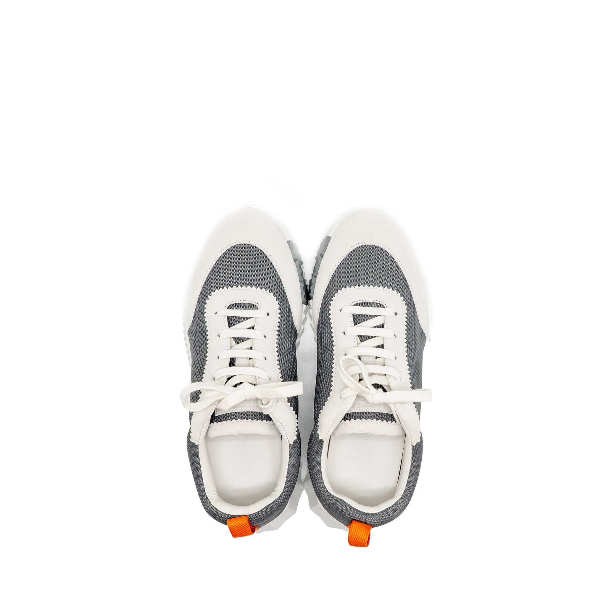 HERMES BOUNCING SNEAKERS CANVAS/SUEDE GRIS FONCE/MULTICOLOUR