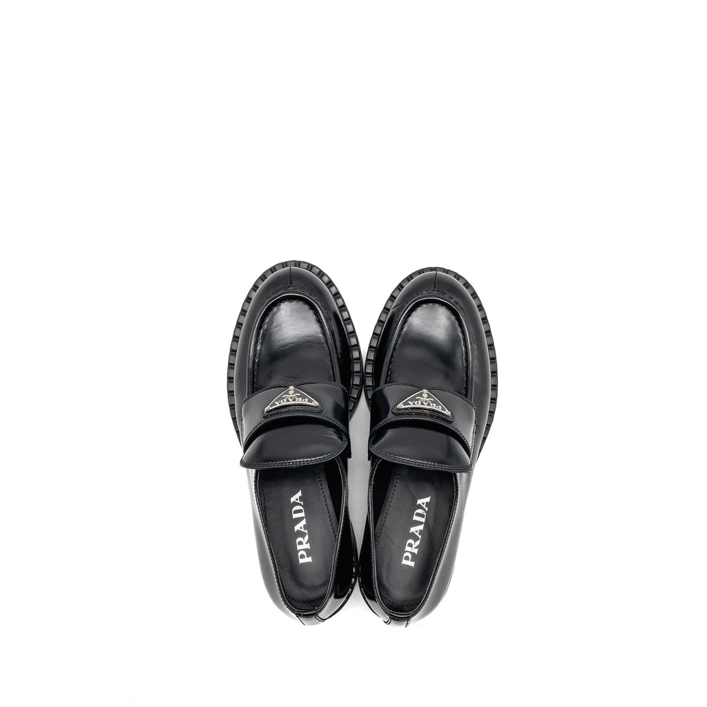 PRADA LOAFERS PATENT BLACK SHW