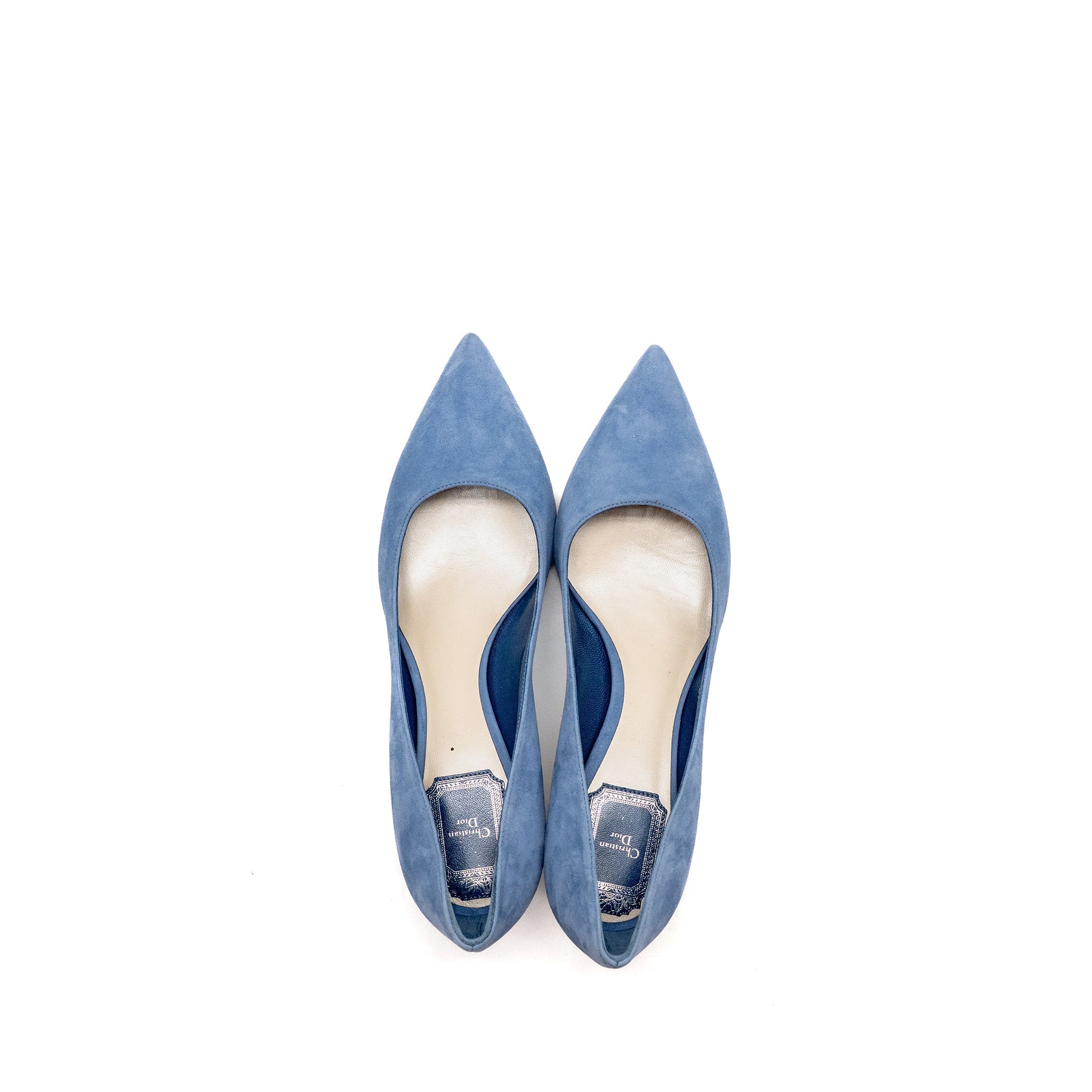 DIOR PUMPS SUEDE BLUE