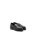 HERMES MOCASSINS HITCH LOAFER GLAZED CALFSKIN BLACK