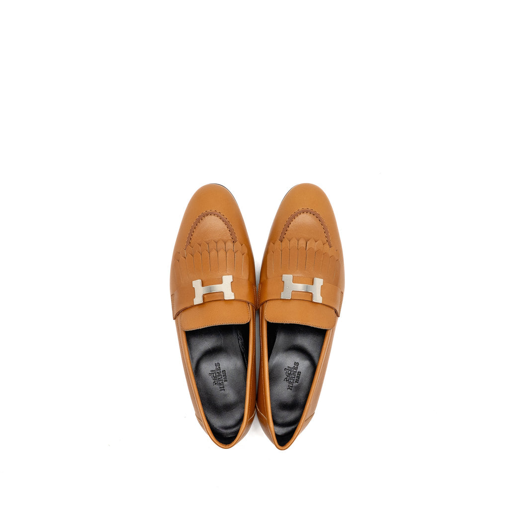 Hermes Mocassins Royal Calfskin Beige Dore Shw