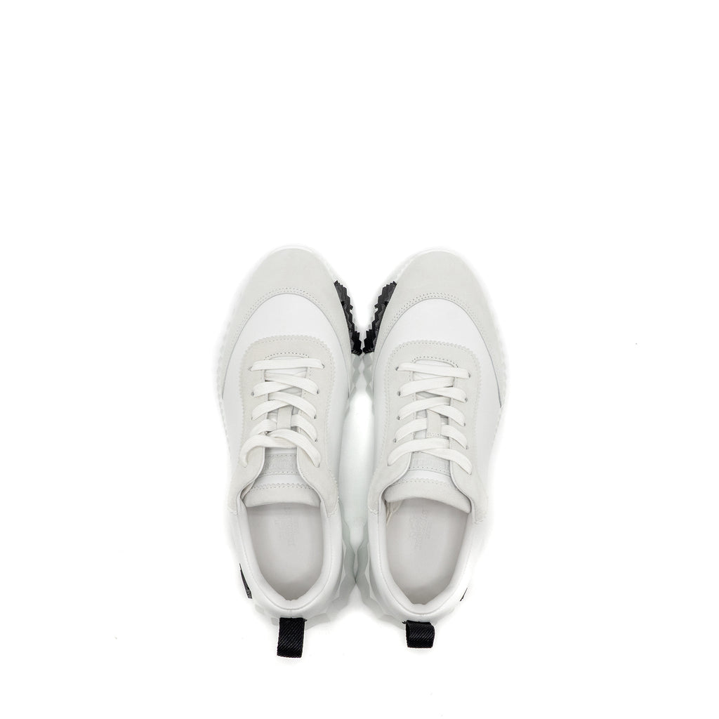 HERMES FEMME BOUNCING SNEAKER LEATHER BLANC