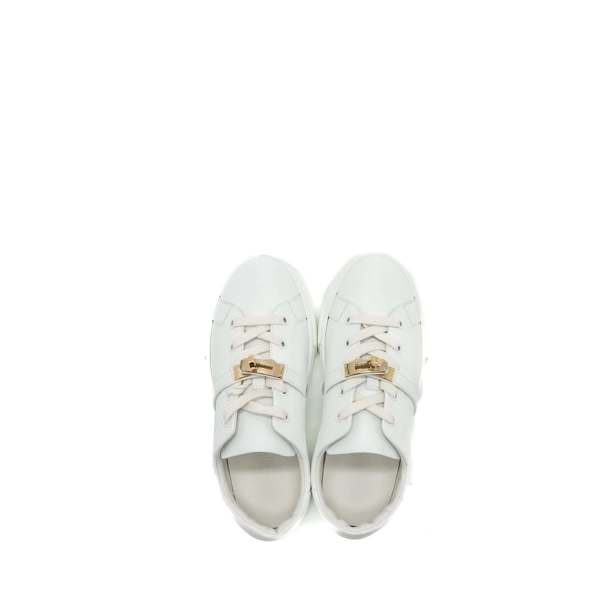HERMES DAY SNEAKER WHITE GHW