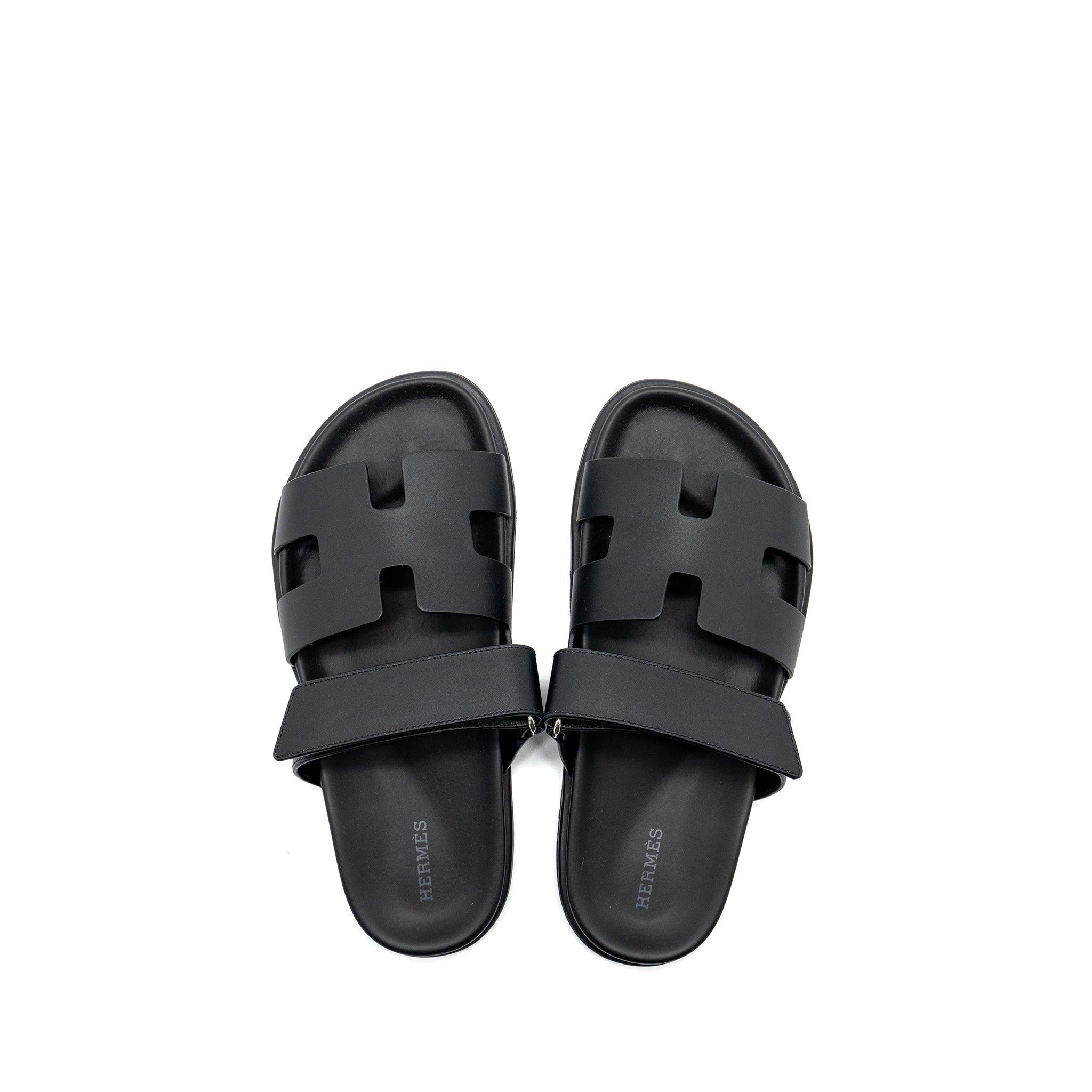 HERMES CHYPRE SANDAL BLACK