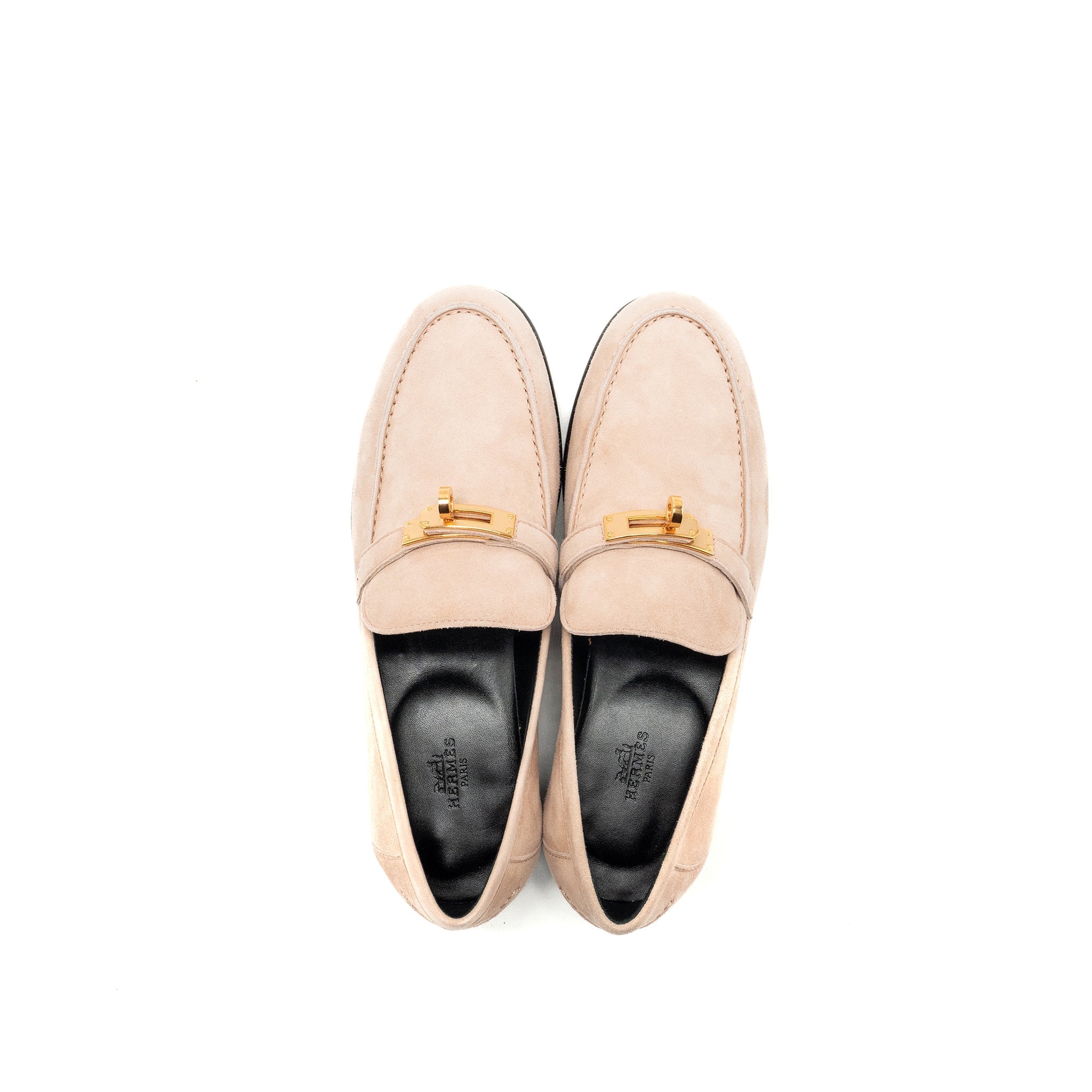 HEREMS DESTIN LOAFER SUEDE LEATHER ROSE OPALINE RGHW