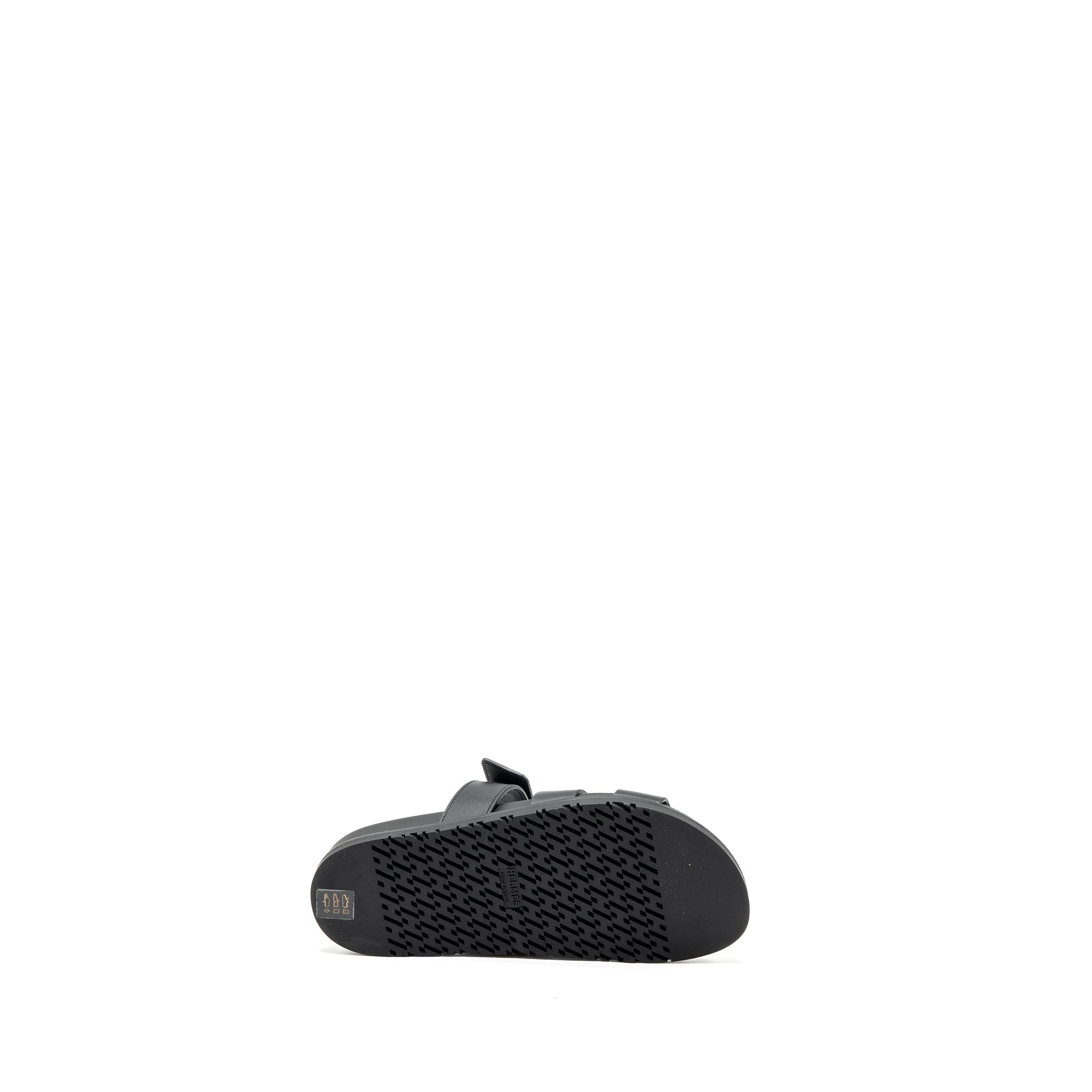 HERMES CHYPRE SANDALS BLACK