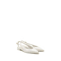 CHANEL 23K SLINGBACKS PATENT CALFSKIN WHITE LGHW