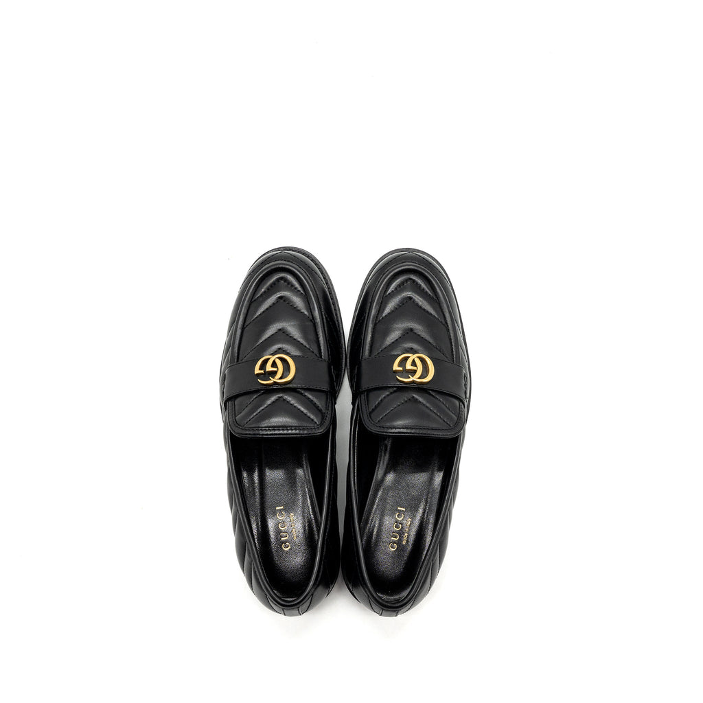 GUCCI GG LOAFERS BLACK GHW
