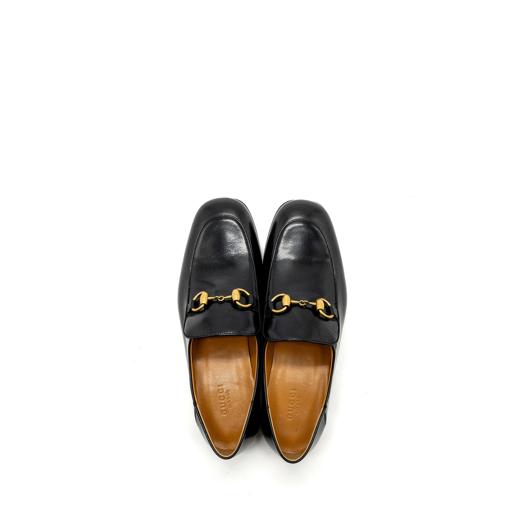 GUCCI HORSEBIT LOAFER LEATHER BLACK GHW