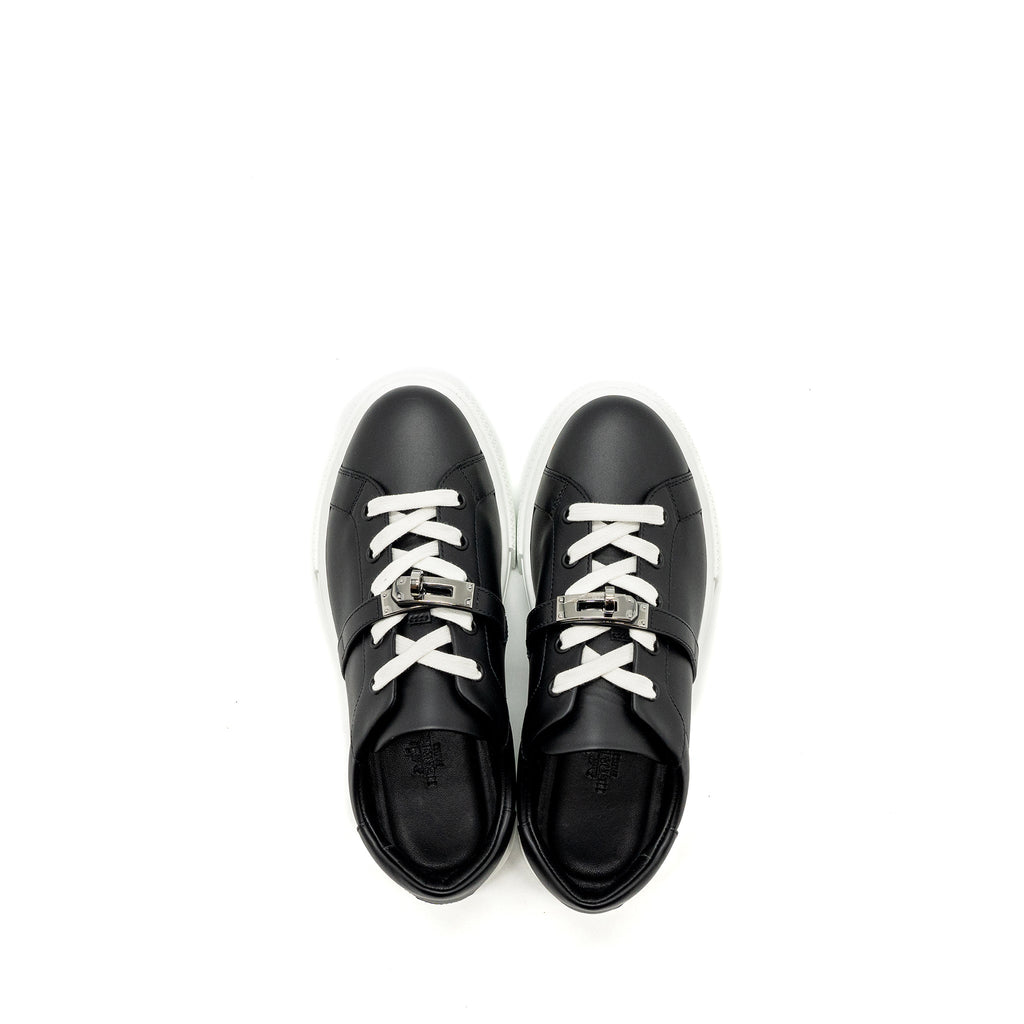 HERMES FEMME DAY SNEAKER CALFSKIN NOIR SHW