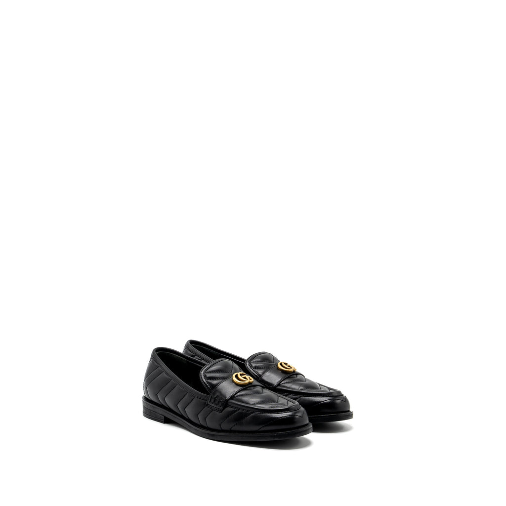 GUCCI GG LOAFERS BLACK GHW