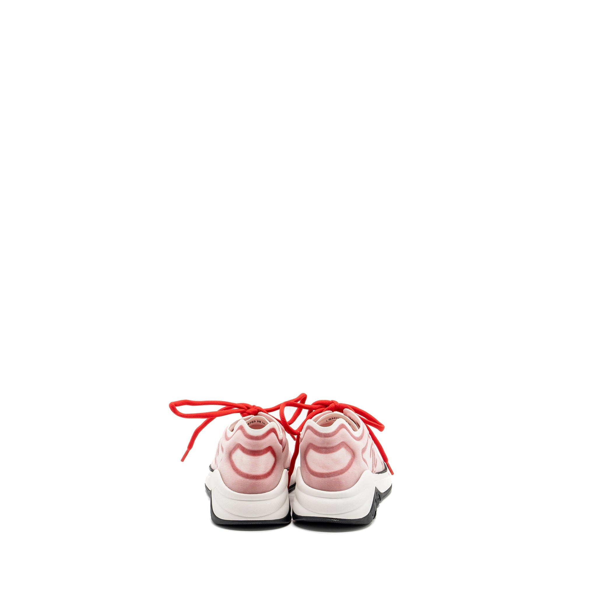 CHANEL CC LOGO SNEAKERS RED/ WHITE/ BLACK