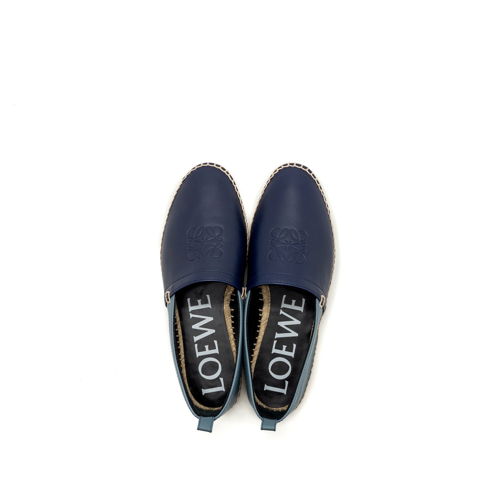 LOEWE ESPADRILLES/ LEATHER BLUE/ MULTICOLOUR