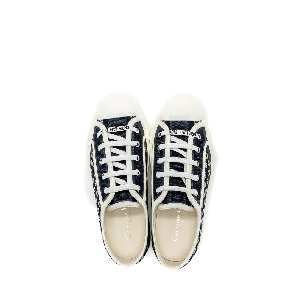 DIOR WALK N SNEAKER DARK DENIM EYELETS