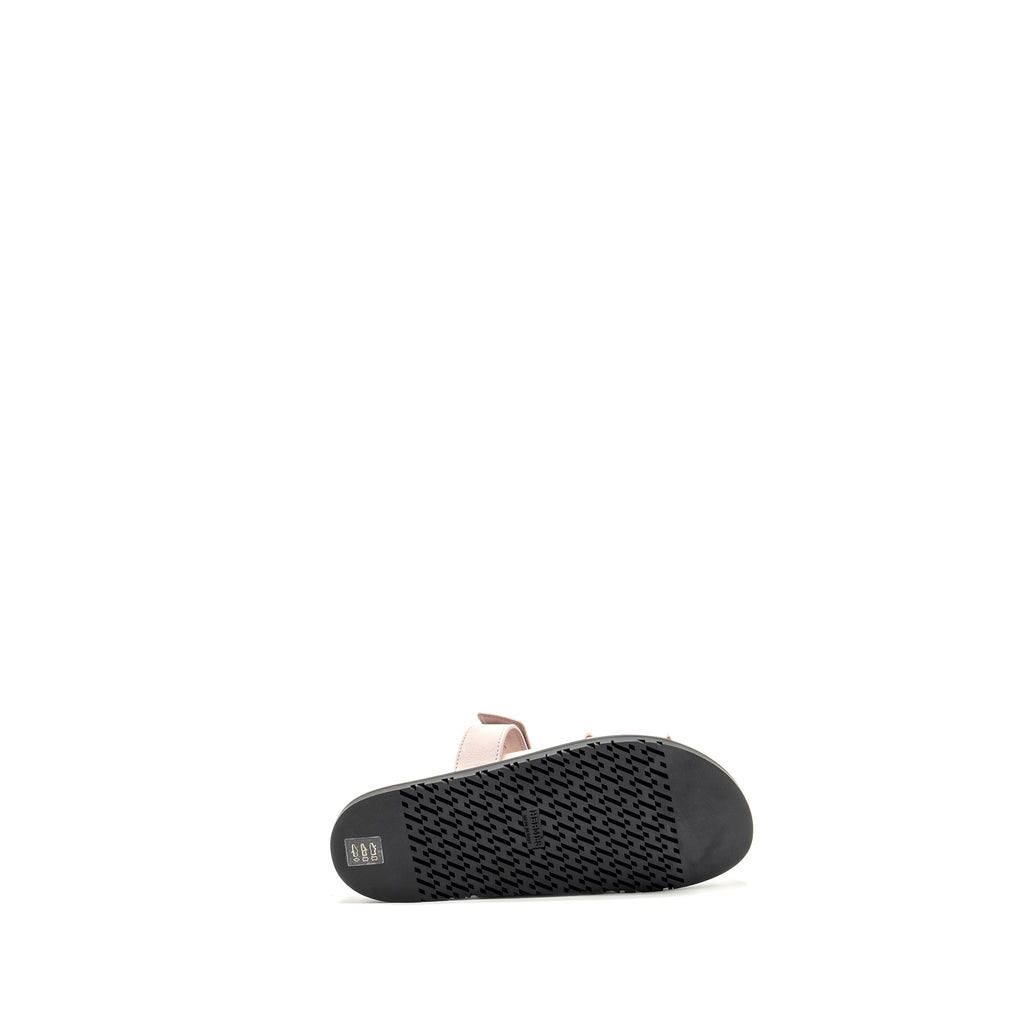 HERMES CHYPRE SANDALS CHEVRE GOATSKIN/SUEDE ROSE PORCELAINE