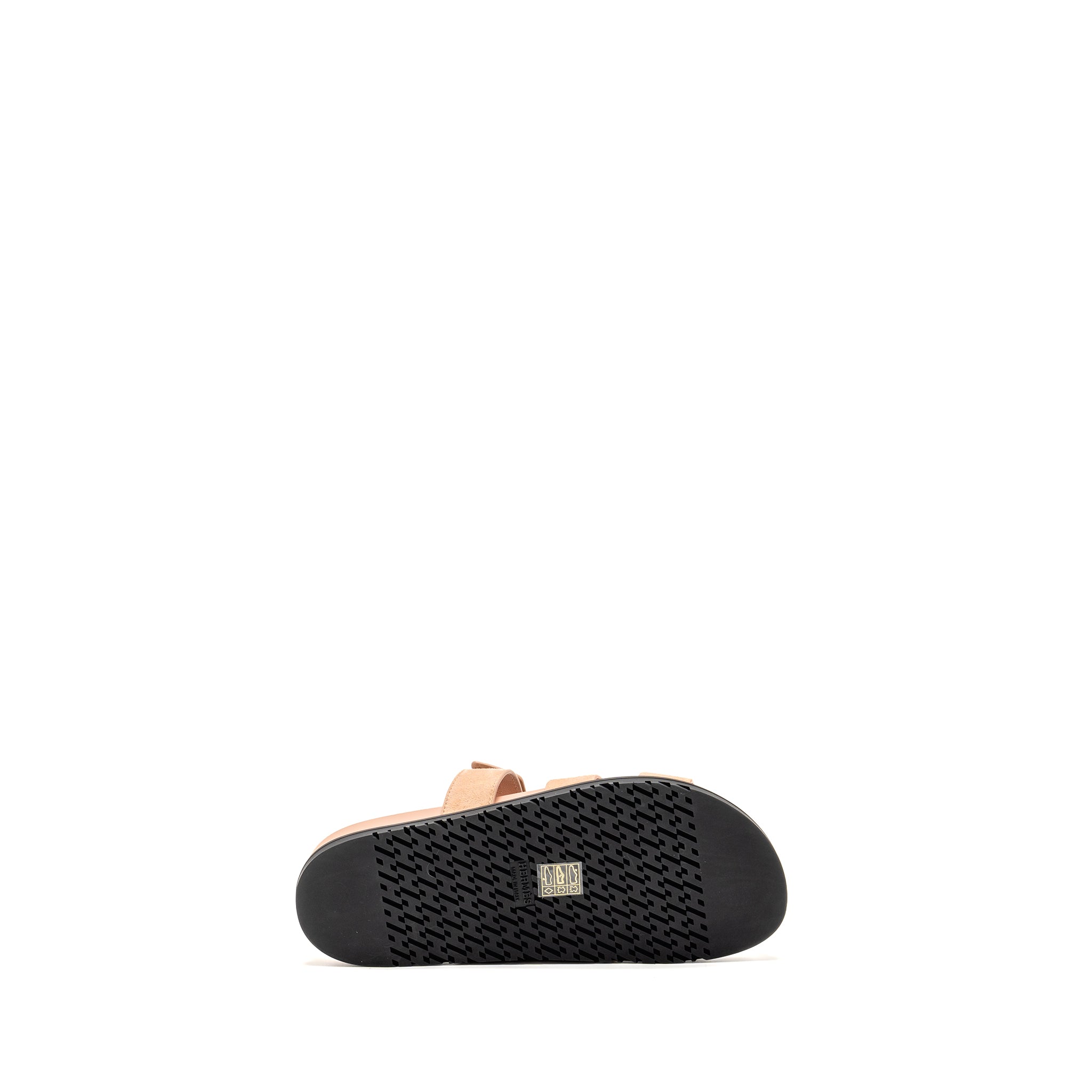 HERMES FEMME CHYPRE SANDALS CHEVRE GOATSKIN/SUEDE NUDE