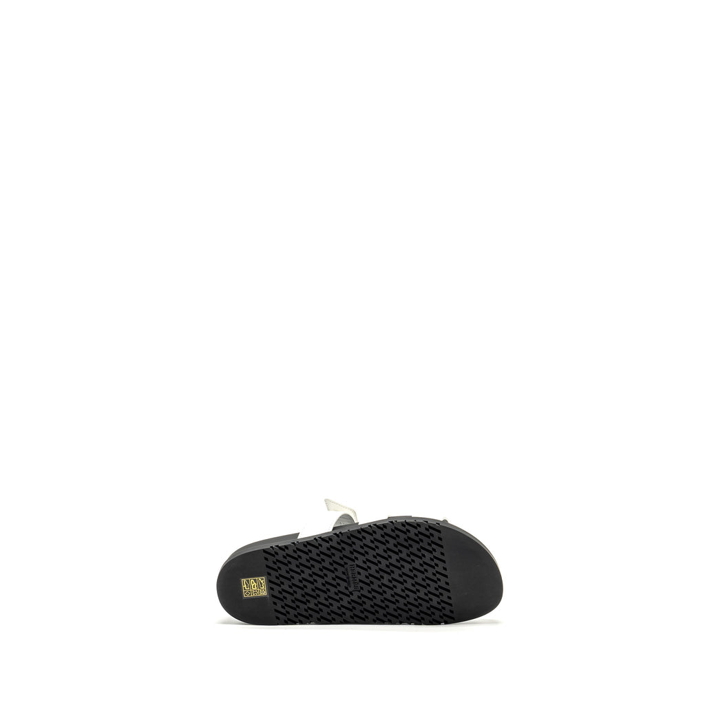 HERMES CHYPRE SANDAL CALFSKIN WHITE / BLACK