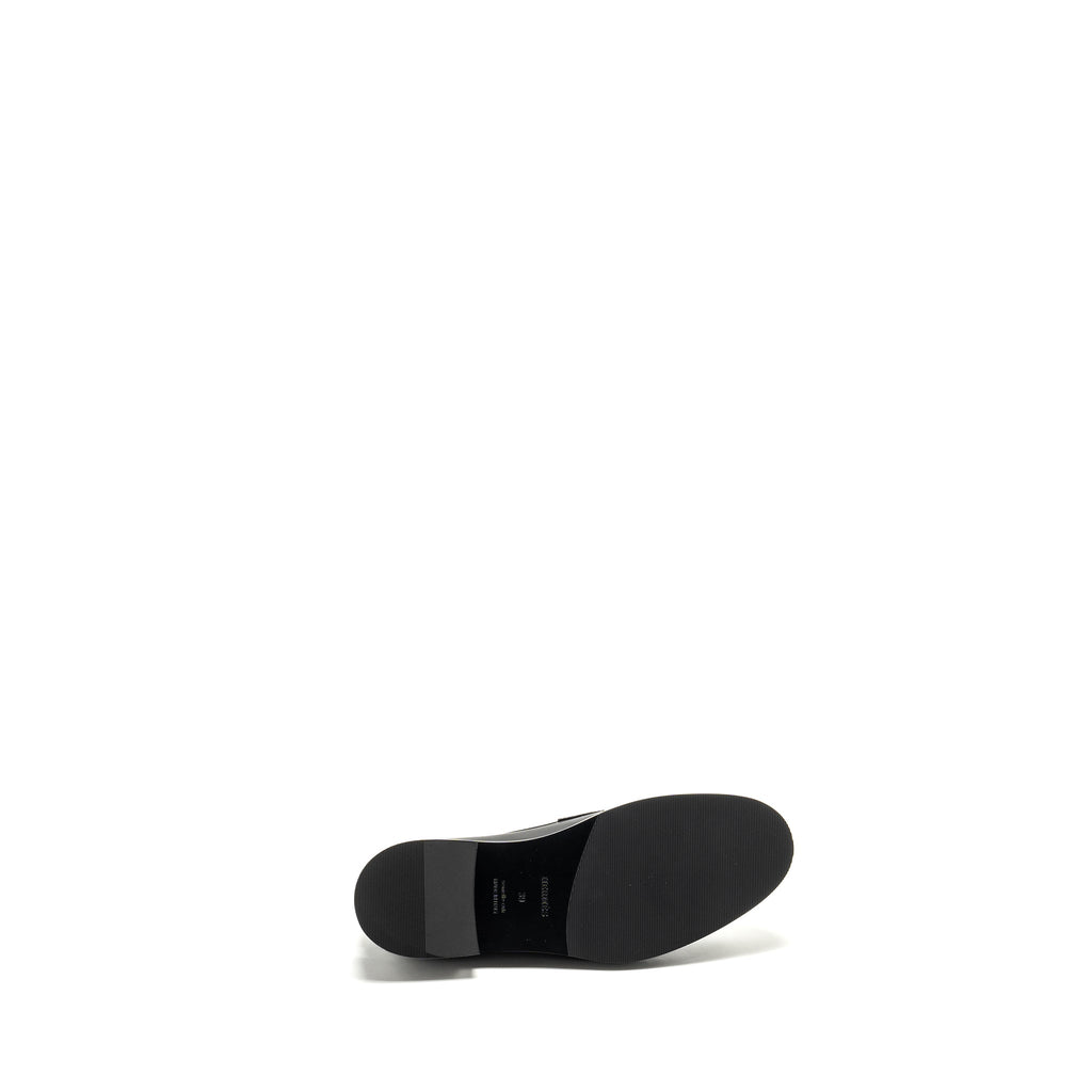 HERMES MOCASSINS HOT LOAFER CALFSKIN BLACK SHW