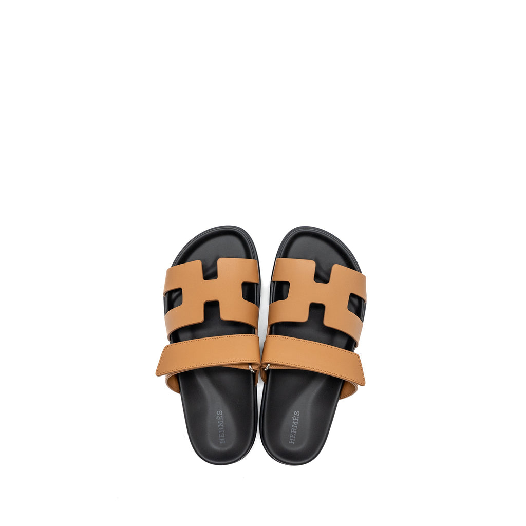 HERMES CHYPRE SANDALS NATUREL