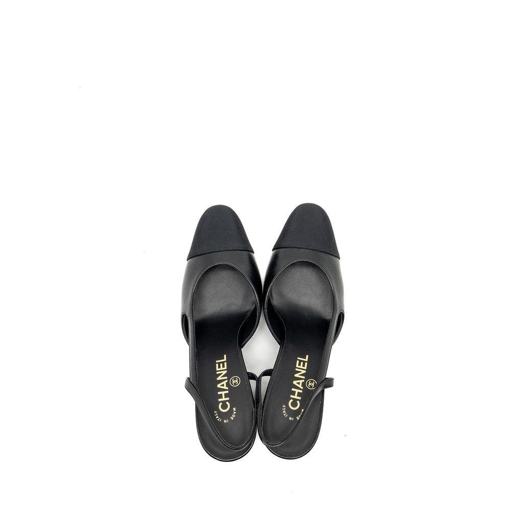 CHANEL SLINGBACK BLACK