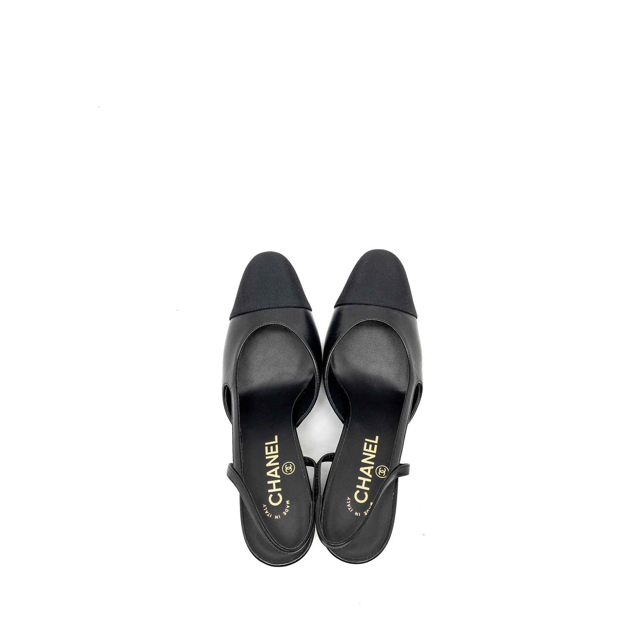 CHANEL SLINGBACK BLACK