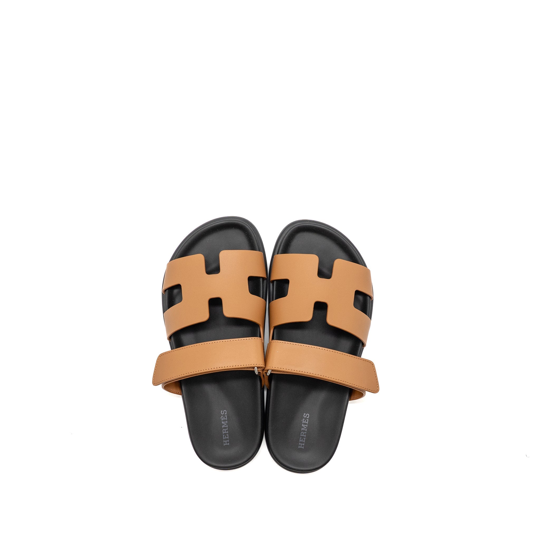 HERMES FEMME CHYPRE SANDALS CALFSKIN NATUREL