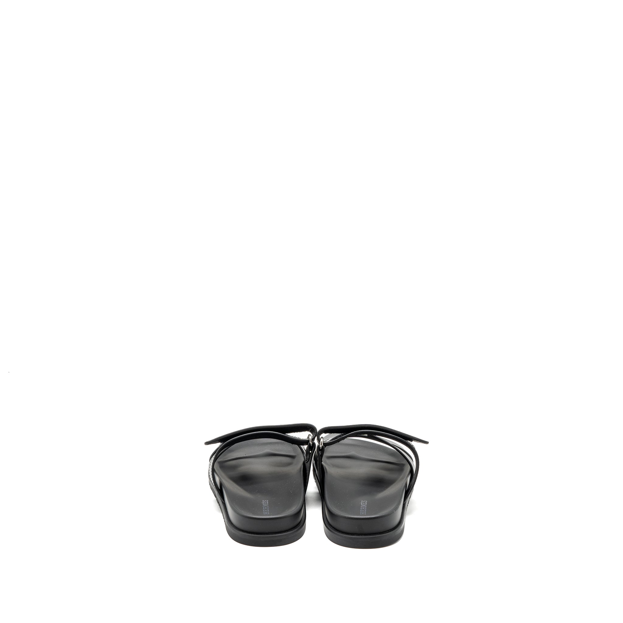 HERMES CHYPRE SANDALS BLACK