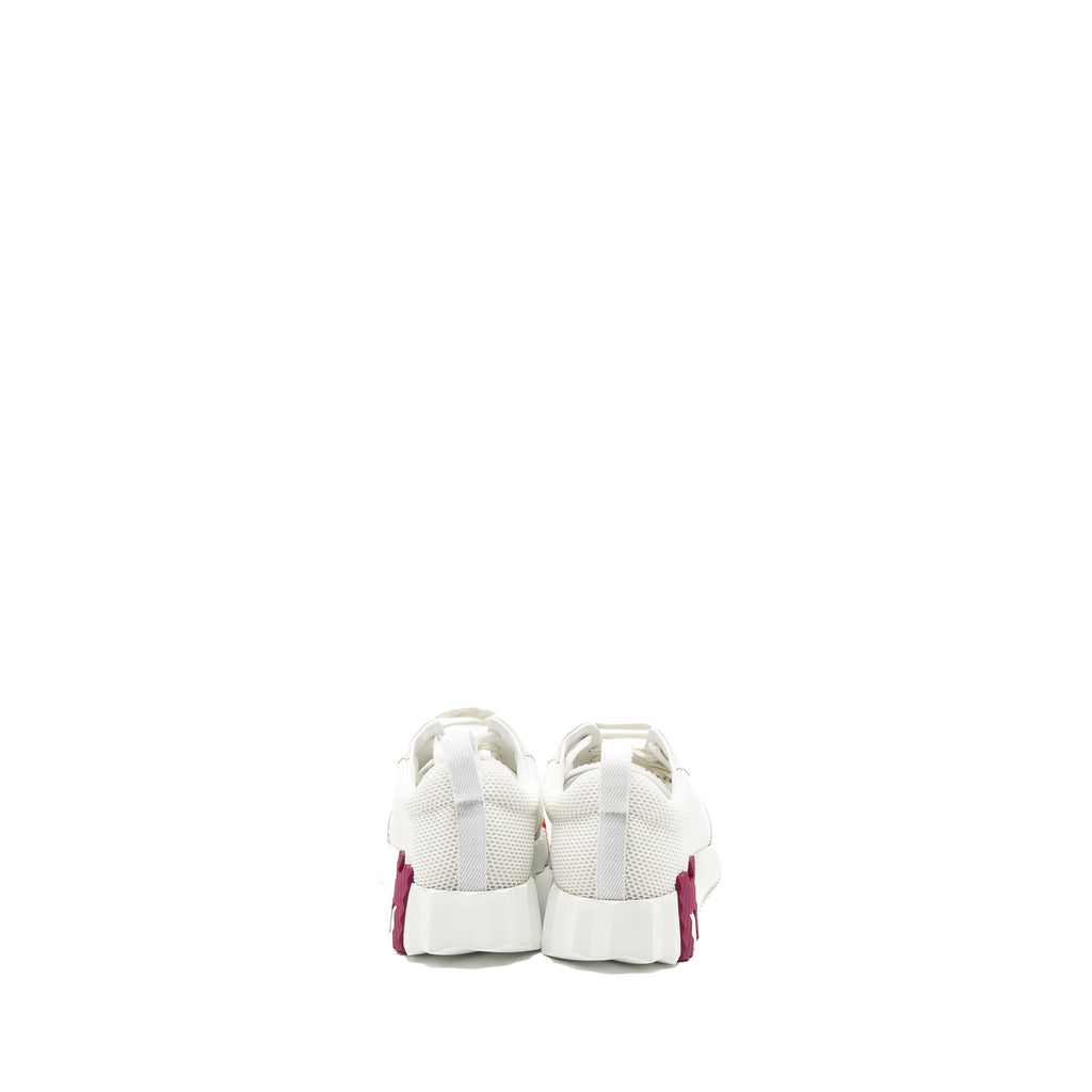 HERMES BOUNCING SNEAKERS MULTICOLOUR BLANC / ORANGE / PURPLE