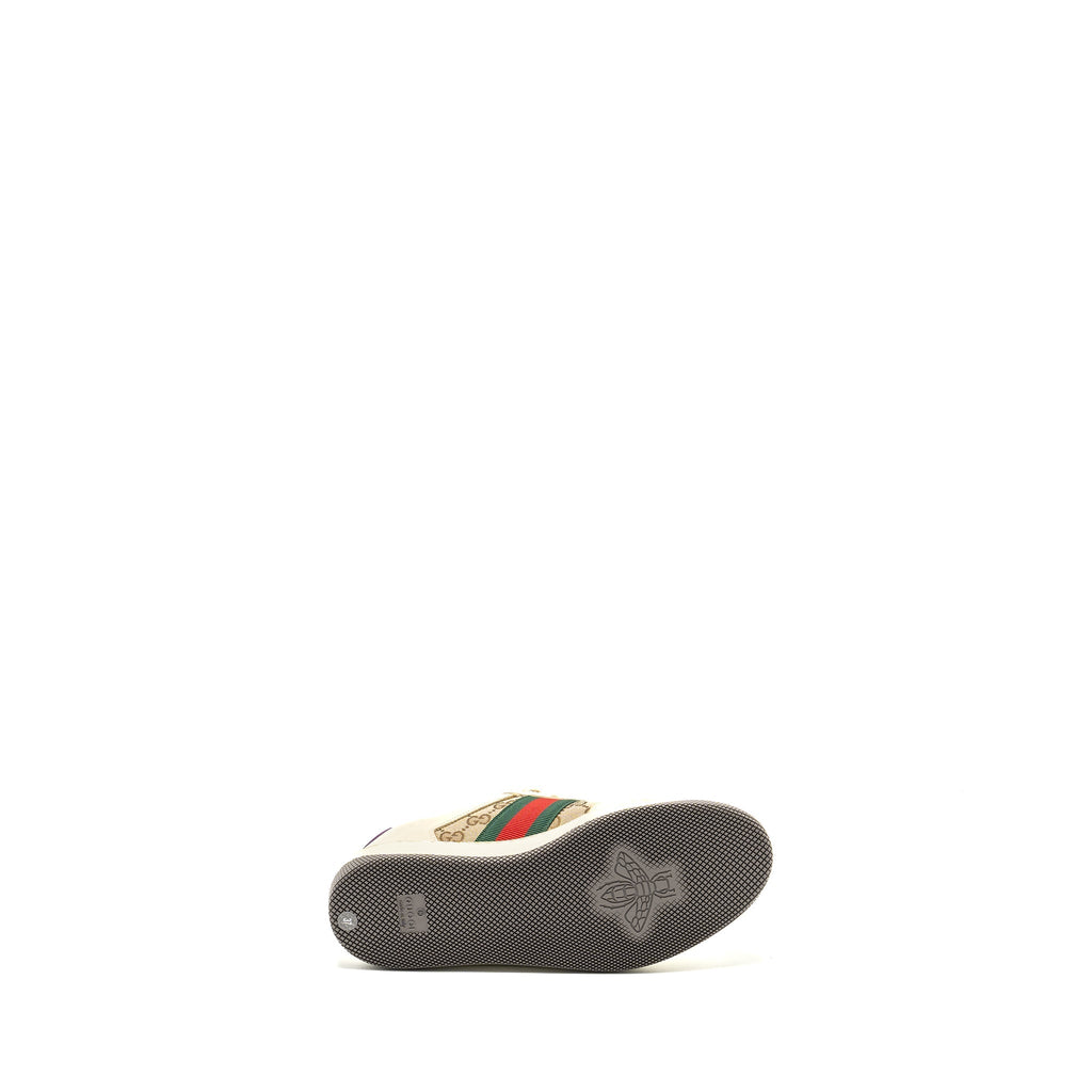 GUCCI SCREENER LEATHER TRAINER MULTICOLOUR