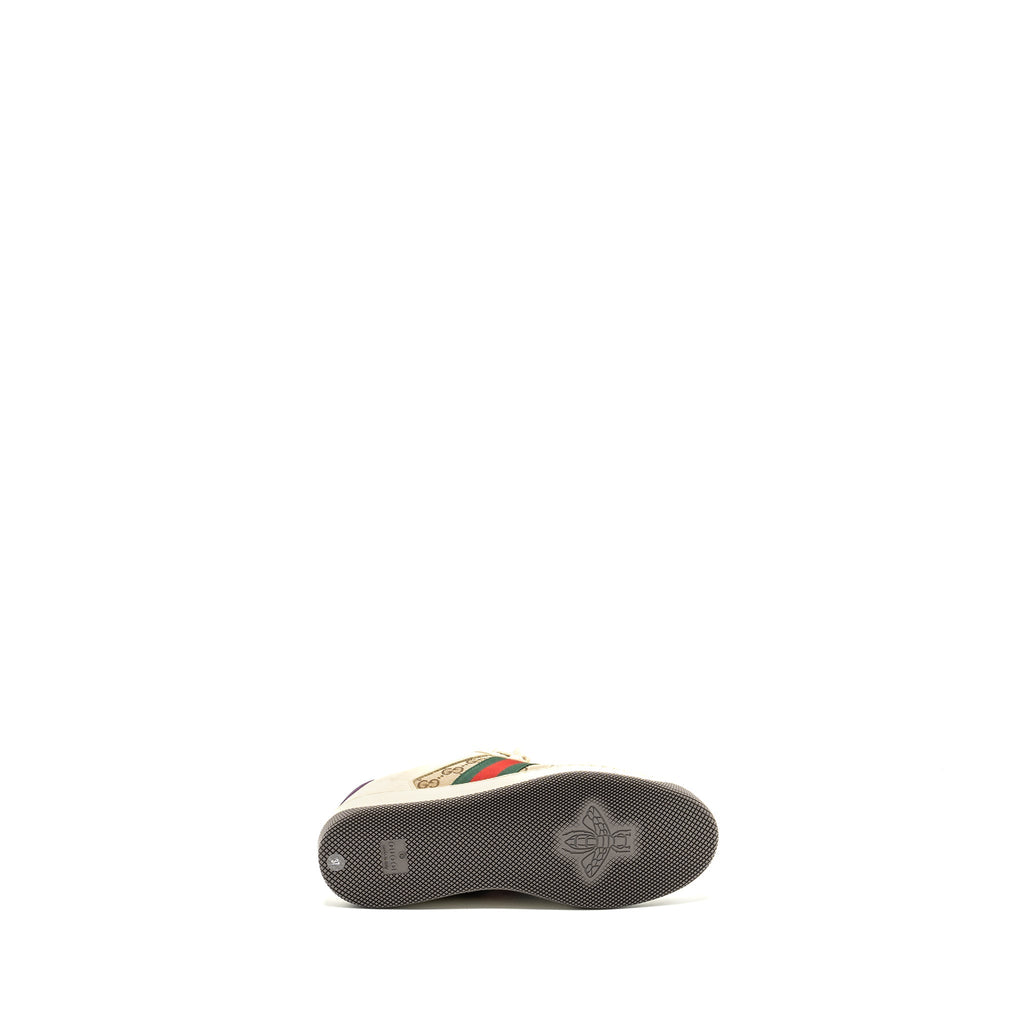 GUCCI SCREENER LEATHER TRAINER MULTICOLOUR
