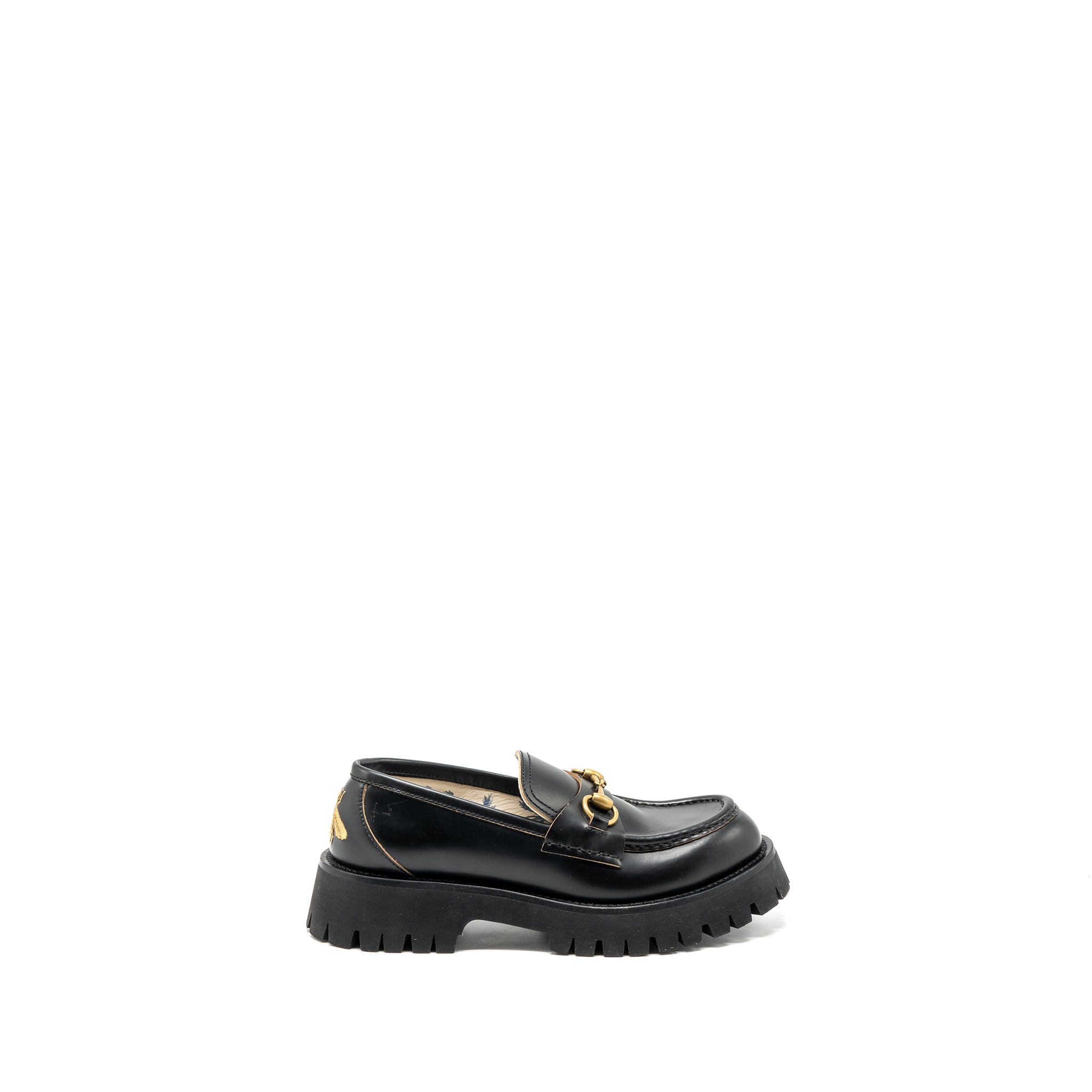 GUCCI JORDAN LOAFER CALFSKIN BLACK GHW