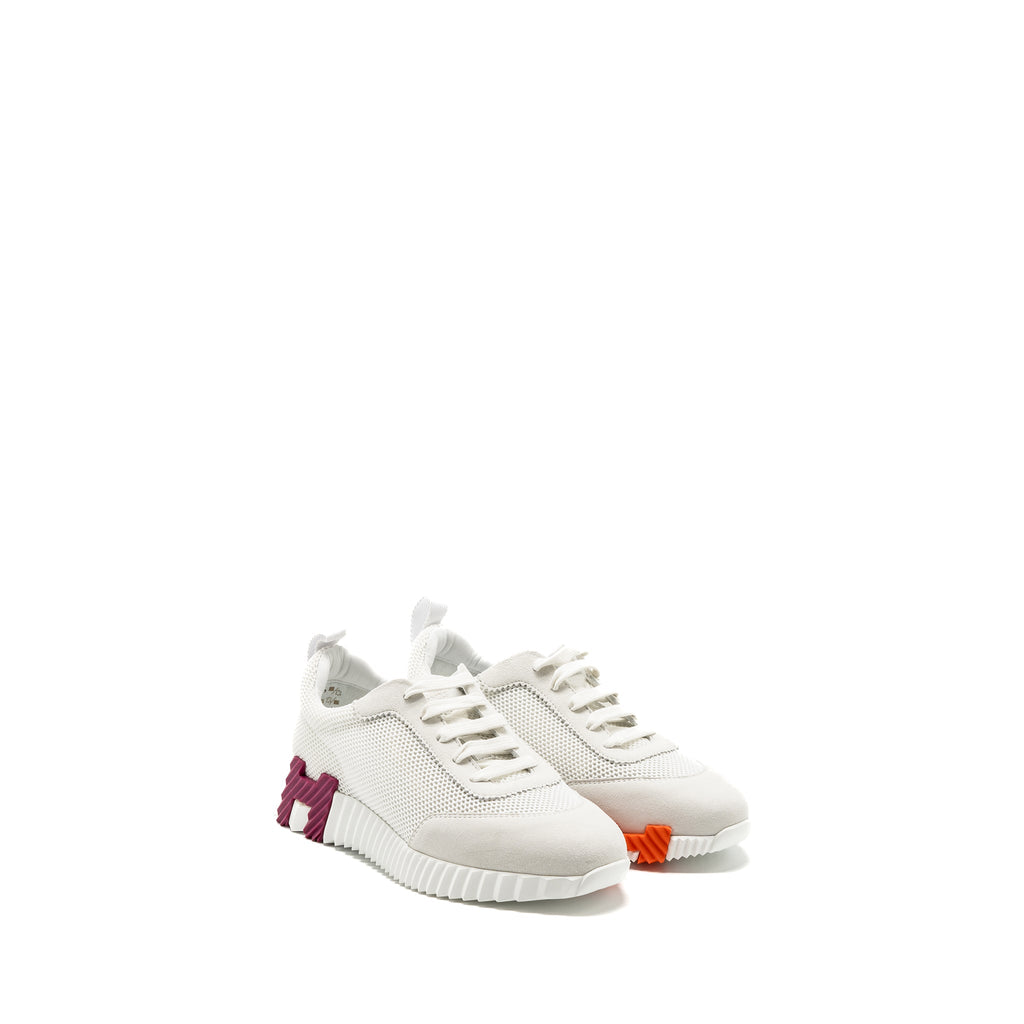 HERMES BOUNCING SNEAKERS MULTICOLOUR BLANC / ORANGE / PURPLE