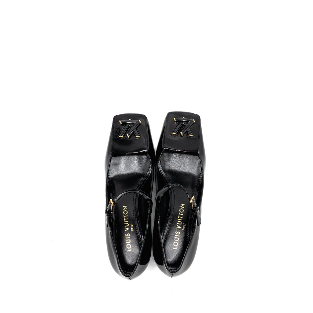 LOUIS VUITTON SHAKE PUMP PATENT BLACK GHW