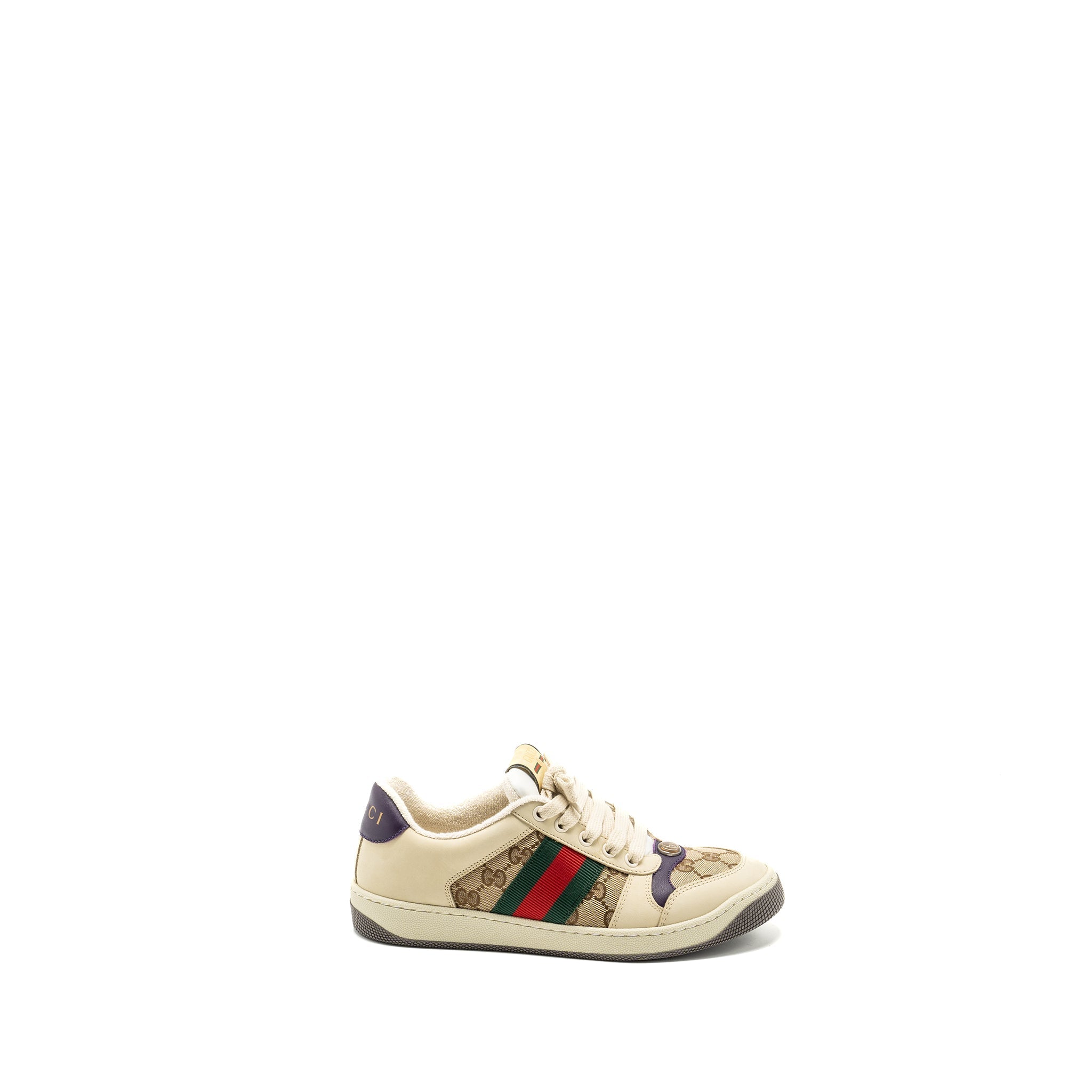 GUCCI SCREENER LEATHER TRAINER MULTICOLOUR