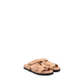 HERMES FEMME CHYPRE SANDALS CHEVRE GOATSKIN/SUEDE NUDE