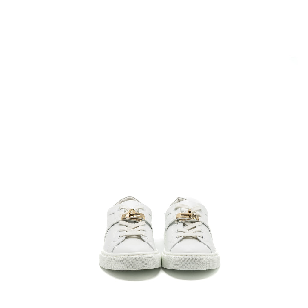 HERMES DAY SNEAKER WHITE GHW