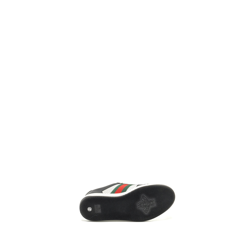 GUCCI SCREENER TRAINER SNEAKER BLACK/WHITE MULTICOLOUR