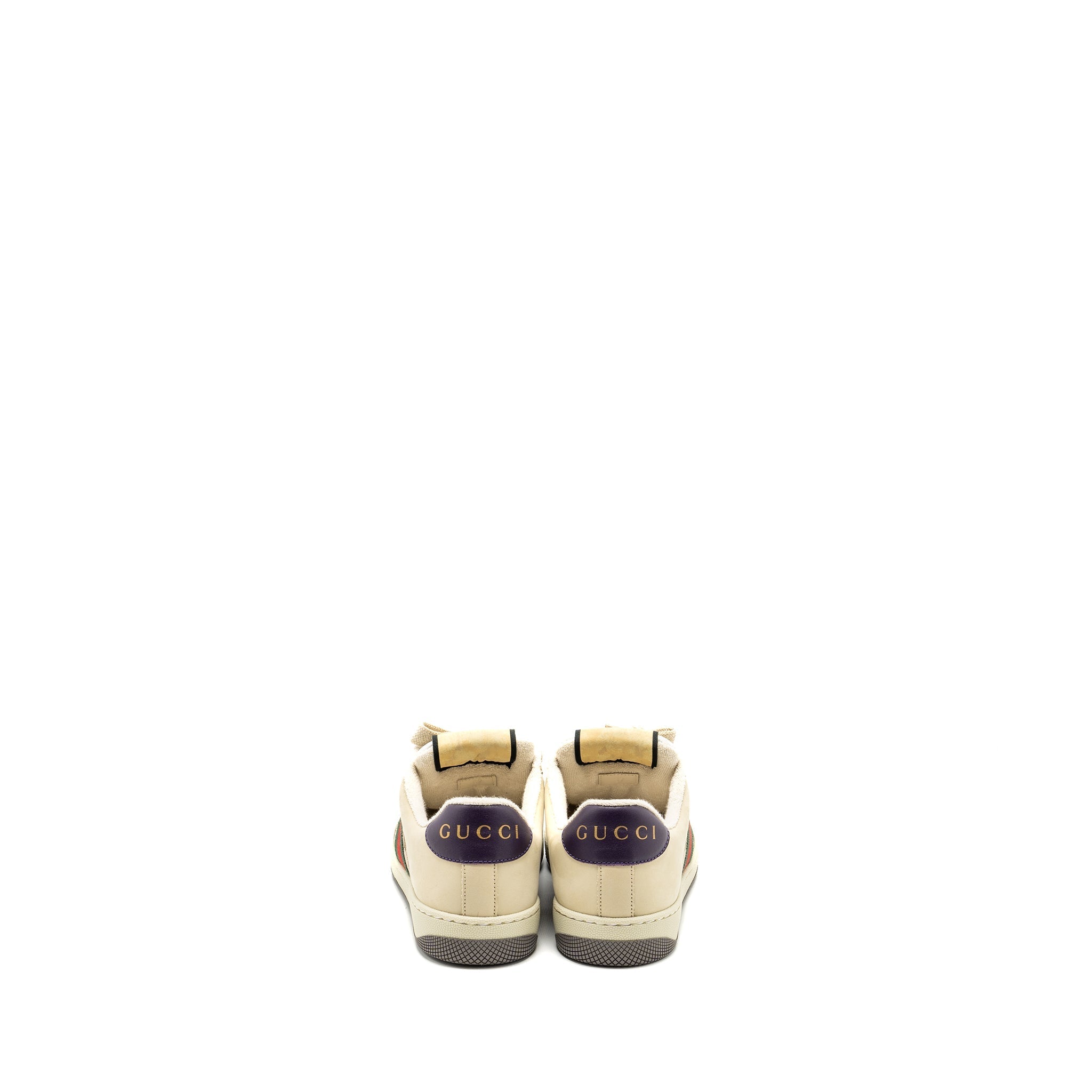 GUCCI SCREENER LEATHER TRAINER MULTICOLOUR