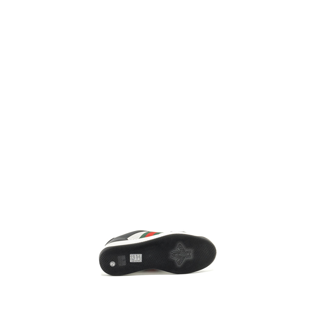 GUCCI SCREENER TRAINER SNEAKER BLACK/WHITE MULTICOLOUR
