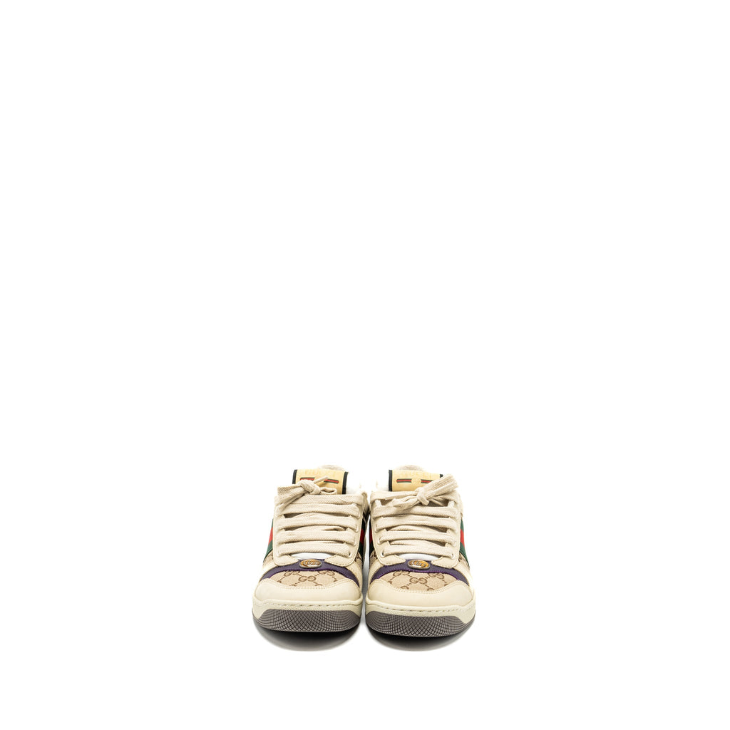 GUCCI SCREENER LEATHER TRAINER MULTICOLOUR