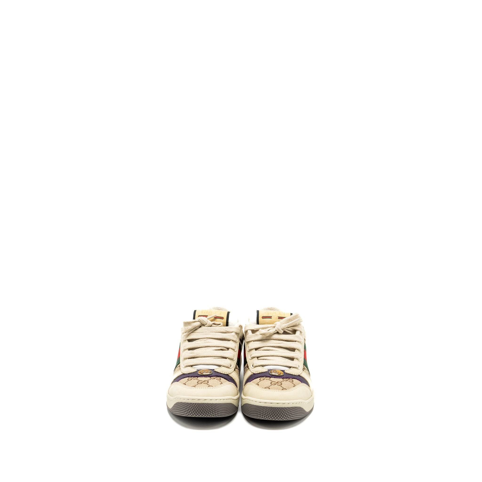 GUCCI SCREENER LEATHER TRAINER MULTICOLOUR