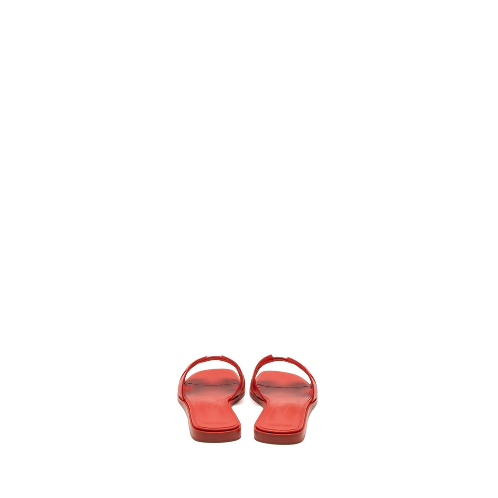 HERMES ORAN SANDALS BOX RED